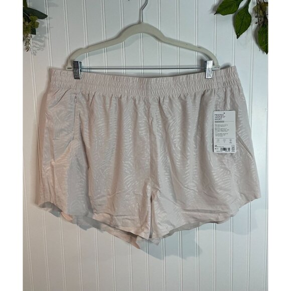 Athleta Womens Printed Hustle 3" Shorts 2X Featherweight Stretch Recycled - Picture 2 of 15